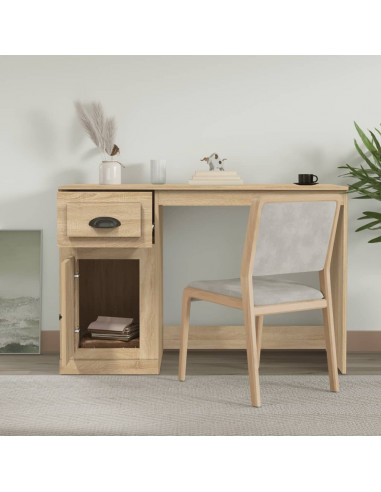 Scrivania Cassetto Rovere Sonoma 115x50x75 cm Legno Multistrato