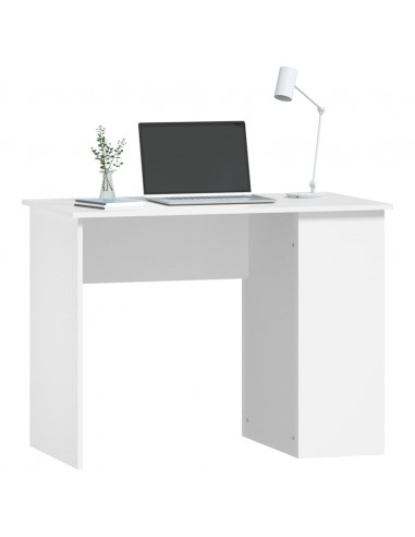 Scrivania Bianca 100x55x75 cm in Legno Multistrato