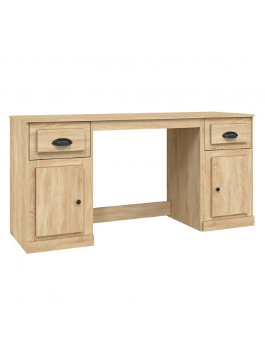 Scrivania con Armadietto Rovere Sonoma in Legno Multistrato