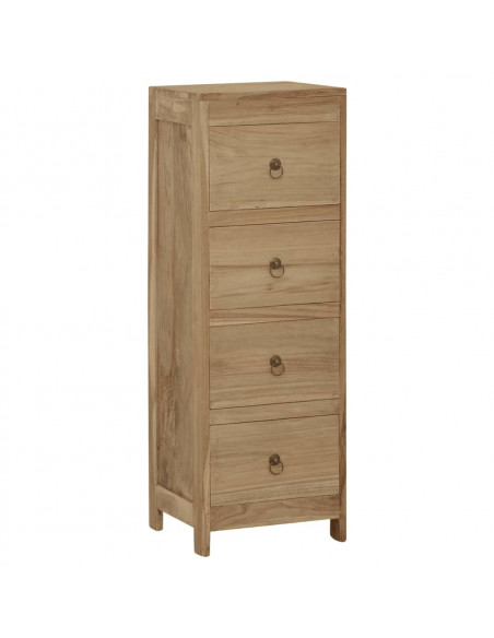 Cassettiera 30x30x90 cm in Legno Massello di Teak