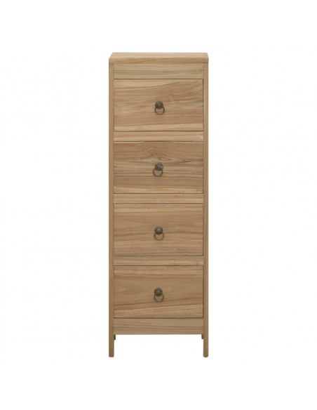 Cassettiera 30x30x90 cm in Legno Massello di Teak