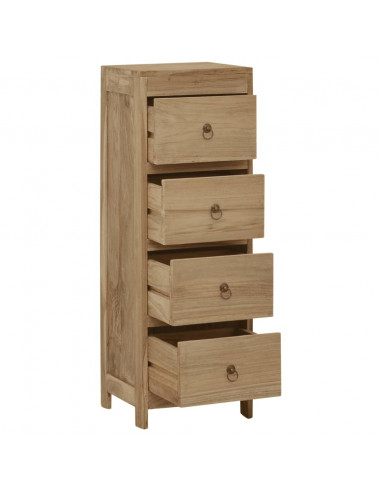 Cassettiera 30x30x90 cm in Legno Massello di Teak