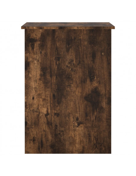 Scrivania Rovere Fumo 100x55x75 cm in Legno Multistrato