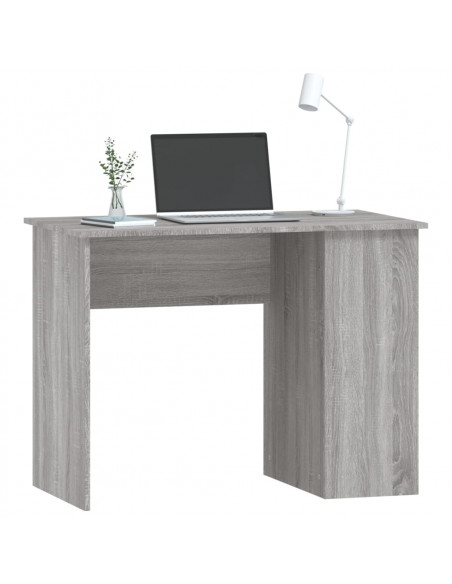 Scrivania Grigio Sonoma 100x55x75 cm in Legno Multistrato