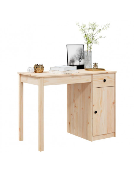 Scrivania 100x50x75 cm in Legno Massello di Pino