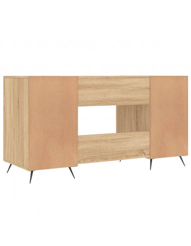 Scrivania Rovere Sonoma 140x50x75 cm in Legno Multistrato