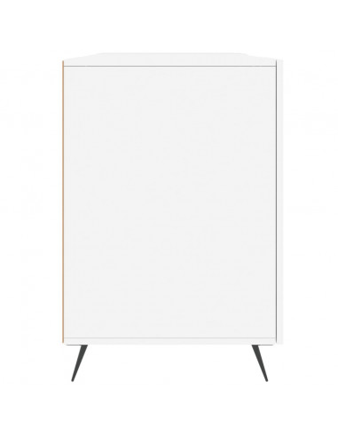 Scrivania Bianca 140x50x75 cm in Legno Multistrato