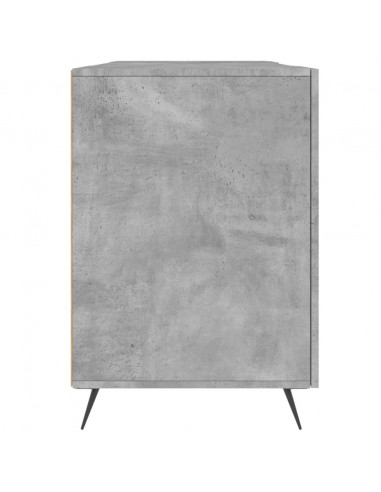 Scrivania Grigio Cemento 140x50x75 cm in Legno Multistrato