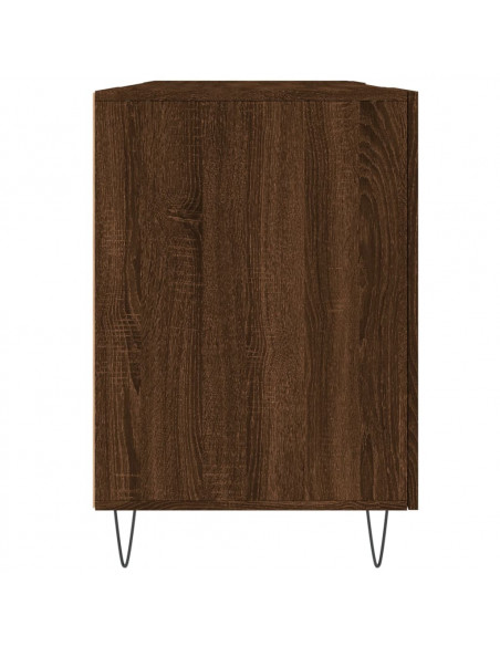 Scrivania Rovere Marrone 140x50x75 cm in Legno Multistrato