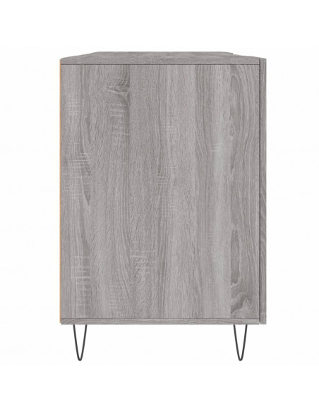 Scrivania Grigio Sonoma 140x50x75 cm in Legno Multistrato