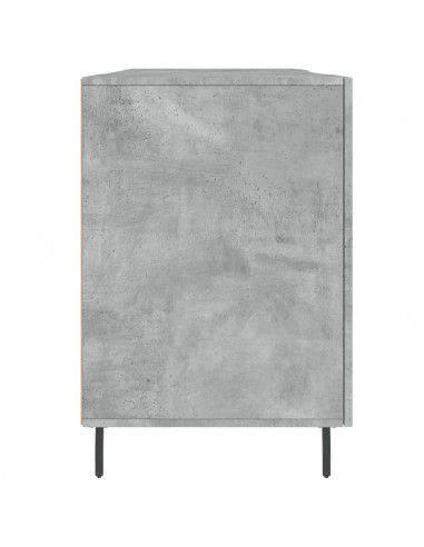 Scrivania Grigio Cemento 140x50x75 cm in Legno Multistrato