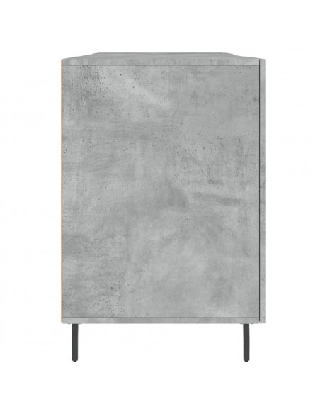 Scrivania Grigio Cemento 140x50x75 cm in Legno Multistrato