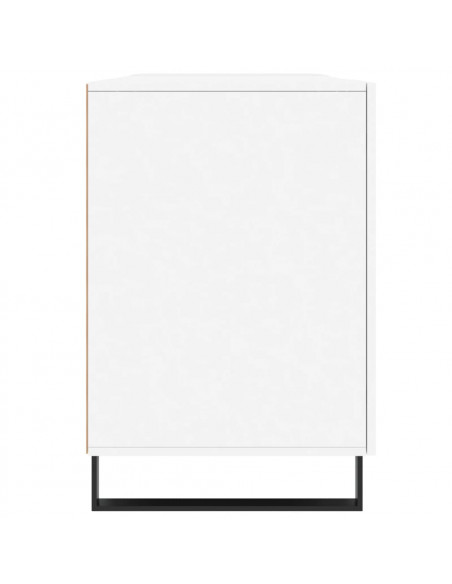 Scrivania Bianca 140x50x75 cm in Legno Multistrato