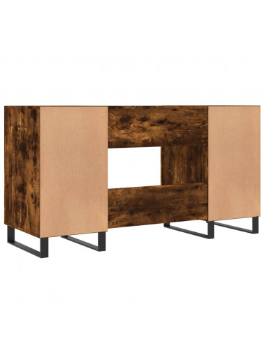 Scrivania Rovere Fumo 140x50x75 cm in Legno Multistrato