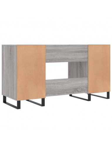Scrivania Grigio Sonoma 140x50x75 cm in Legno Multistrato