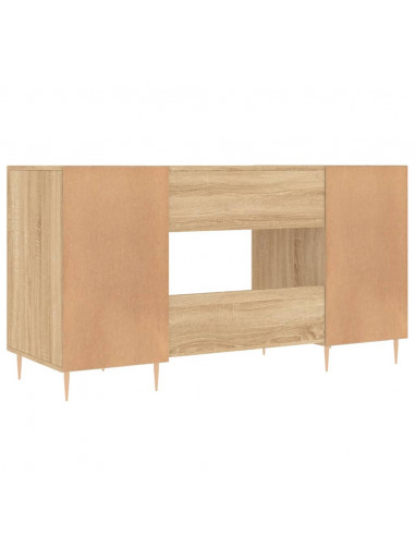 Scrivania Rovere Sonoma 140x50x75 cm in Legno Multistrato