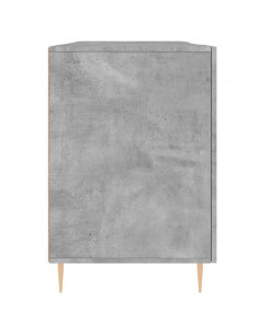 Scrivania Grigio Cemento 140x50x75 cm in Legno Multistrato 2