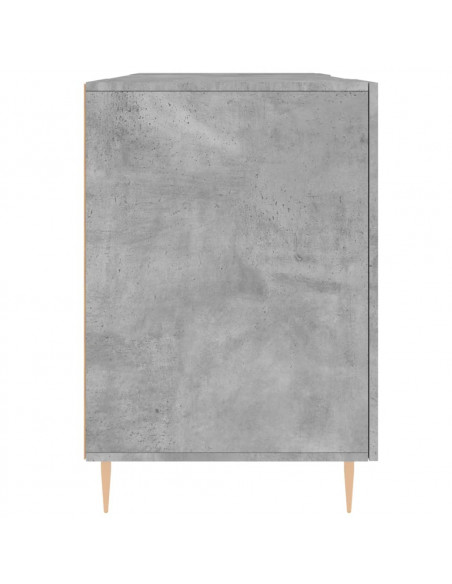 Scrivania Grigio Cemento 140x50x75 cm in Legno Multistrato