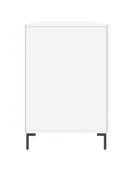 Scrivania Bianca 140x50x75 cm in Legno Multistrato