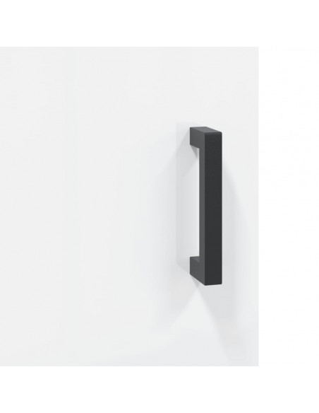 Scrivania Bianco Lucido 140x50x75 cm in Legno Multistrato