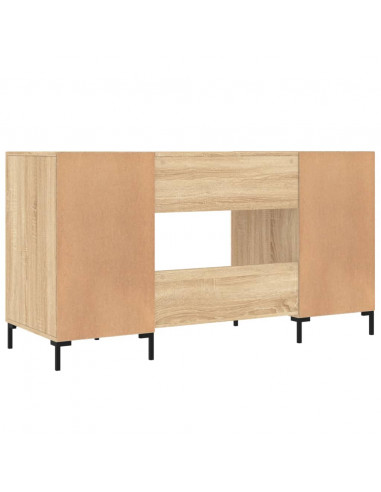 Scrivania Rovere Sonoma 140x50x75 cm in Legno Multistrato