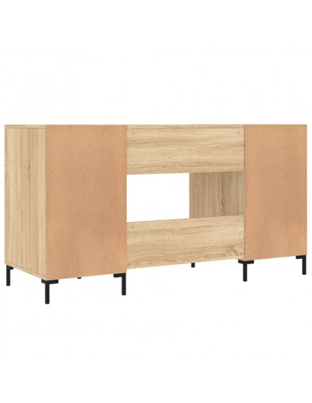 Scrivania Rovere Sonoma 140x50x75 cm in Legno Multistrato