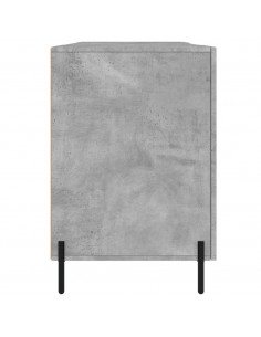 Scrivania Grigio Cemento 140x50x75 cm in Legno Multistrato 2