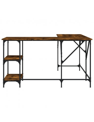 Scrivania Rovere Fumo 139x139x75 cm in Legno Multistrato