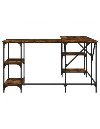 Scrivania Rovere Fumo 139x139x75 cm in Legno Multistrato