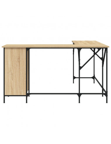 Scrivania Rovere Sonoma 141x141x75 cm in Legno Multistrato