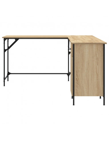 Scrivania Rovere Sonoma 141x141x75 cm in Legno Multistrato