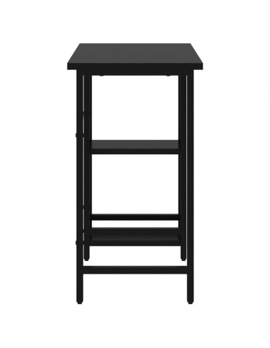 Scrivania per Computer Nera 80x40x72 cm in MDF e Metallo