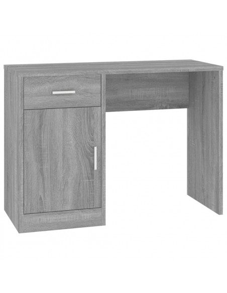 Scrivania Cassetto grigio sonoma 100x40x73cm Legno Multistrato