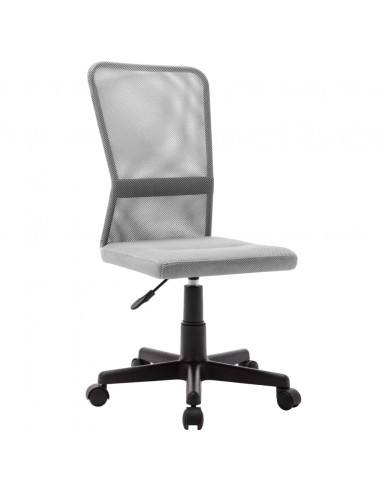 Sedia da Ufficio Grigia 44x52x100 cm in Tessuto a Rete