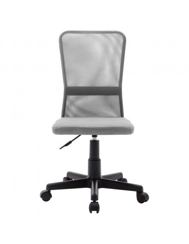 Sedia da Ufficio Grigia 44x52x100 cm in Tessuto a Rete