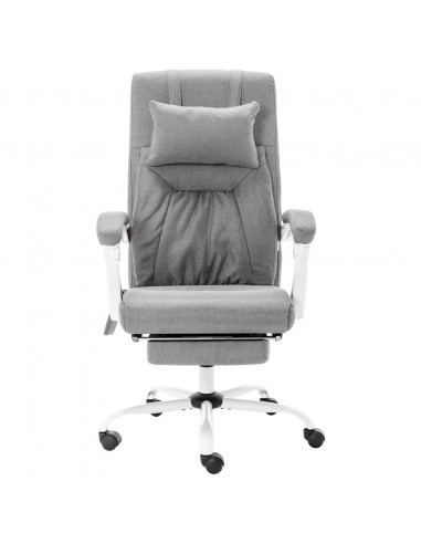 Sedia Massaggiante da Ufficio Grigia in Tessuto
