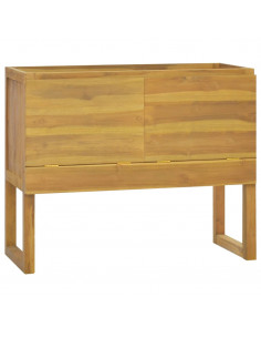 Mobile da Bagno 90x45x75 cm in Legno Massello di Teak 2