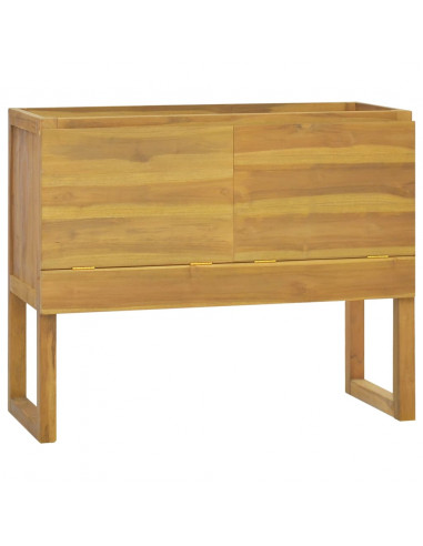 Mobile da Bagno 90x45x75 cm in Legno Massello di Teak