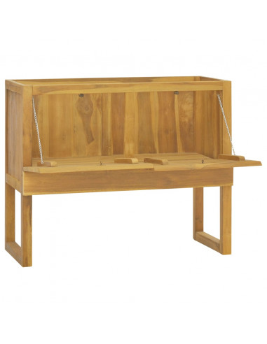 Mobile da Bagno 90x45x75 cm in Legno Massello di Teak