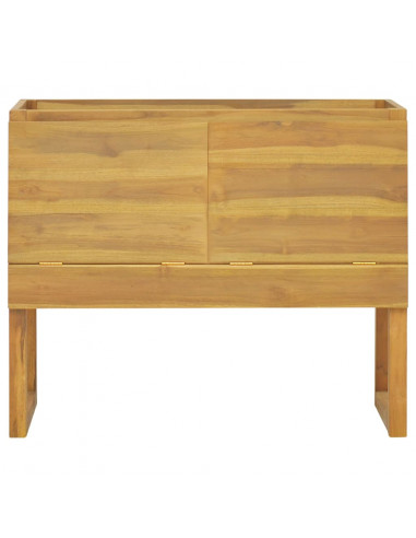 Mobile da Bagno 90x45x75 cm in Legno Massello di Teak