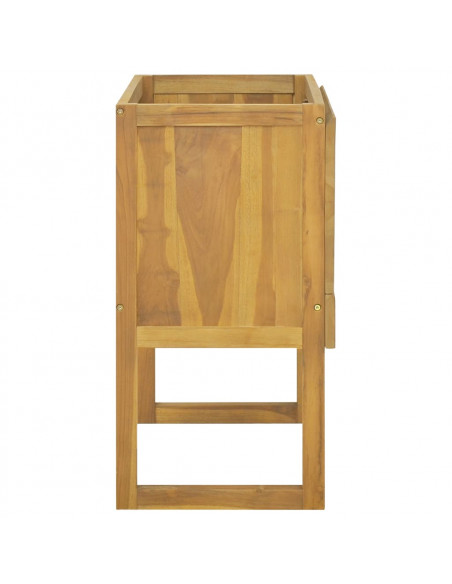 Mobile da Bagno 90x45x75 cm in Legno Massello di Teak