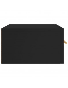 Comodino a Muro Nero 35x35x20 cm 2