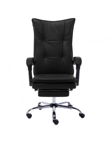 Sedia da Ufficio Nera in Similpelle