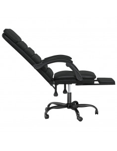 Poltrona da Ufficio Massaggiante Reclinabile Nera in Similpelle 2