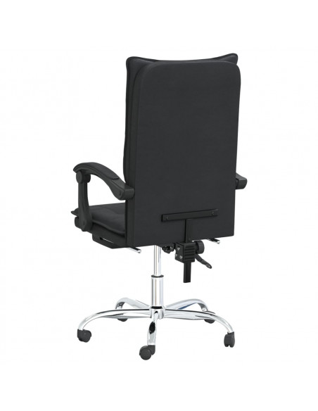 Poltrona da Ufficio Reclinabile Nera in Similpelle