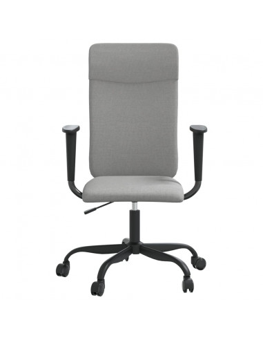 Sedia da Ufficio Regolabile Grigio Chiaro Rete e Similpelle