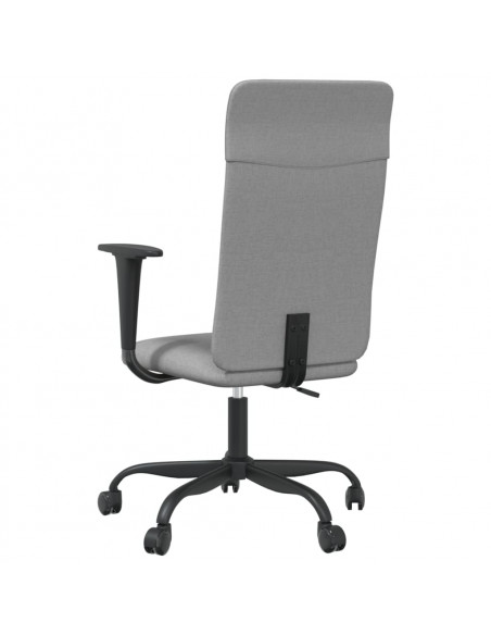 Sedia da Ufficio Regolabile Grigio Chiaro Rete e Similpelle