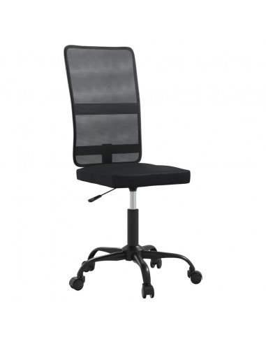 Sedia da Ufficio Nera in Tessuto a Rete