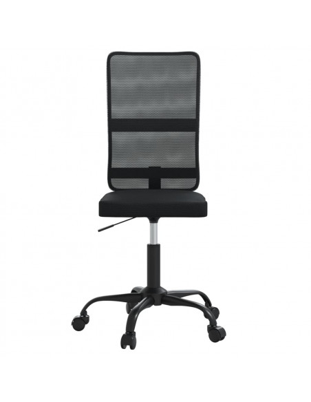 Sedia da Ufficio Nera in Tessuto a Rete