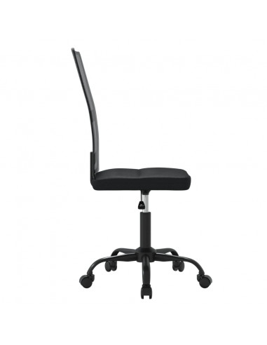 Sedia da Ufficio Nera in Tessuto a Rete